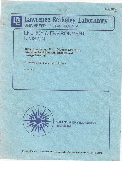 Masera et al LBL 1992