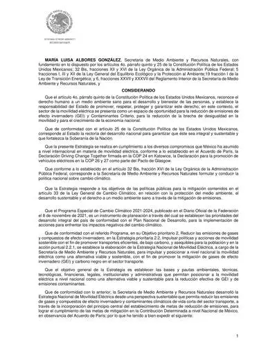 Estrategia Nal de mobilidad electrica 2025