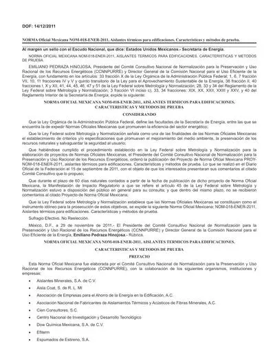 NOM 018 ENER