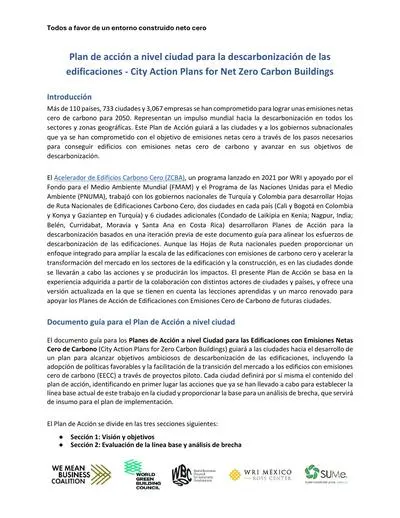 Guia Plan de Accion descarbonizacion edificios 2025