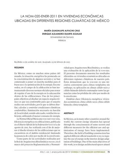 La NOM 020 ENER 2011 en viviendas econom