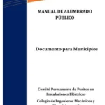 Manual de alumbrado publico. Documento para municipios. CIME