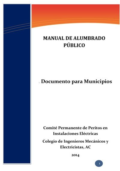 CIME Manual de alumbrado publico
