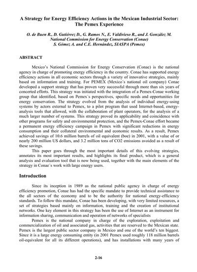 Conae Programa Pemex ACEEE 2003