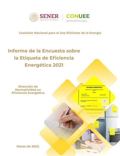 Conuee Informe final encuesta etiqueta NOM 2023
