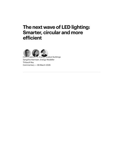 IEA The next wave of LED lighting
