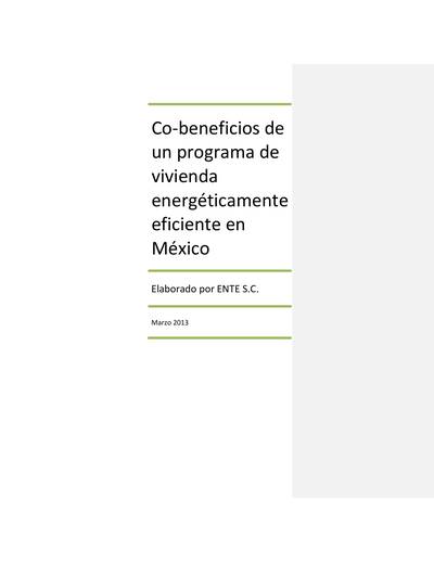 co beneficios EE vivienda