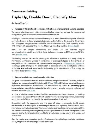 Thirty Five by 2035 Briefing Paper